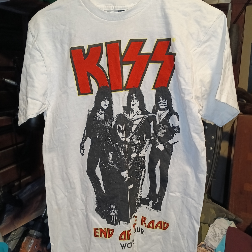 Tultex White KISS Graphic Tee